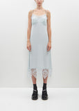 Lace Trim Slip Dress — Duck Egg