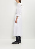 Two Pocket Technical Cotton Skirt — White