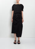 Cotton Blend Twisted Drape Pants