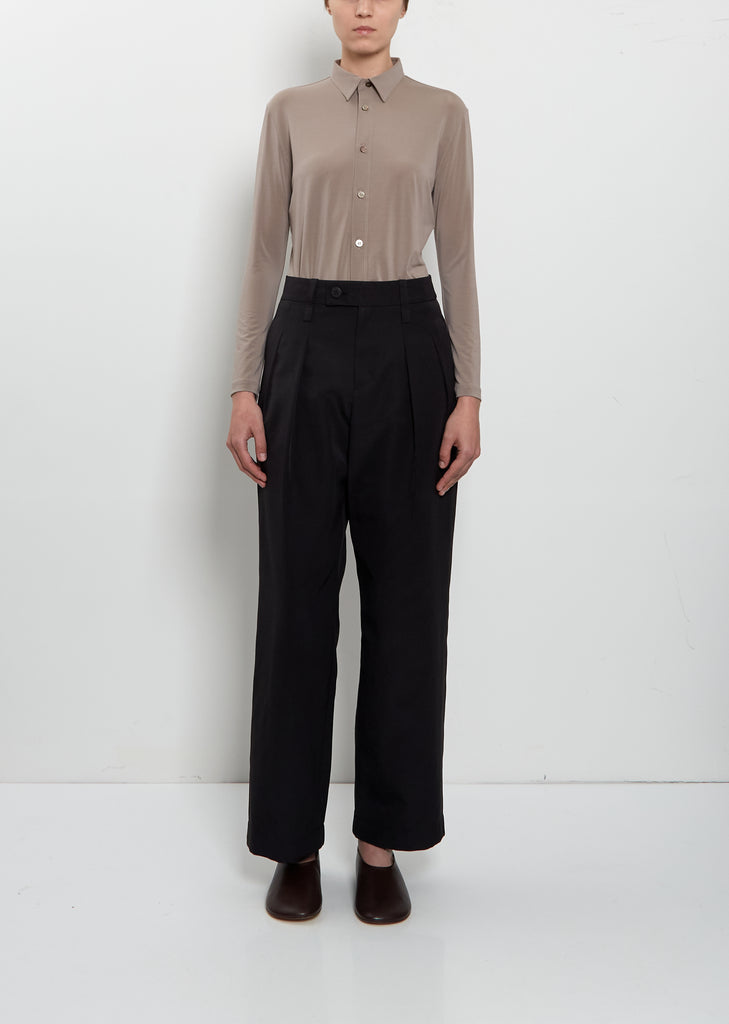 Cotton Blend Fluttering Pants