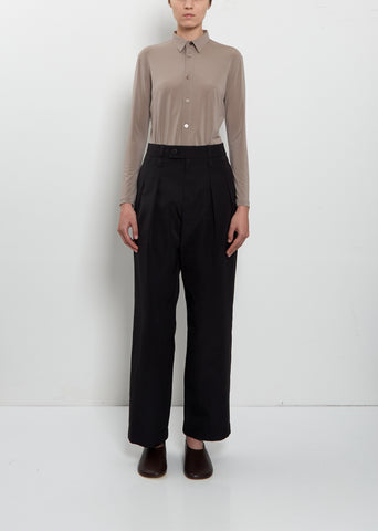 Cotton Blend Fluttering Pants