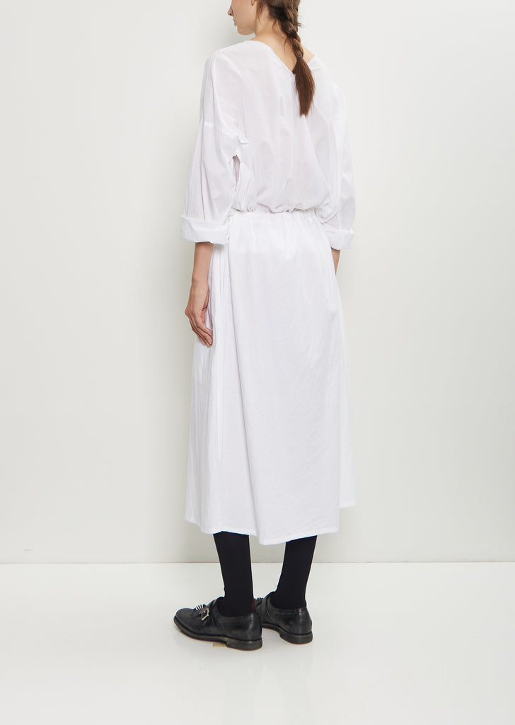 Two Pocket Technical Cotton Skirt — White