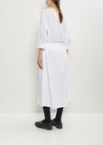 Two Pocket Technical Cotton Skirt — White