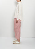 Mini Collar Cotton Shirt — Meringue