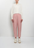 Striped Cotton Tapered Pants