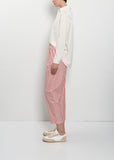 Striped Cotton Tapered Pants