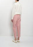 Striped Cotton Tapered Pants