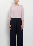Minou Short Aran Cashmere Silk Sweater