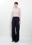 Minou Short Aran Cashmere Silk Sweater