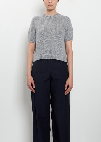 Peggy Short Sleeve Light Cashmere Sweater