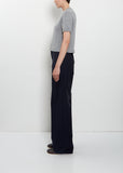Peggy Short Sleeve Light Cashmere Sweater — Grey