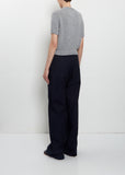 Peggy Short Sleeve Light Cashmere Sweater — Grey