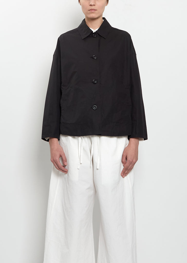 Juliette Technical Cotton Jacket— Black