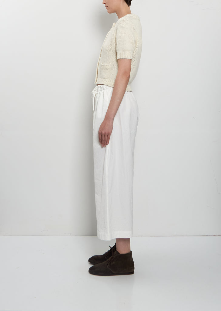 Luca Short Sleeve Cashmere Cardigan — Off White