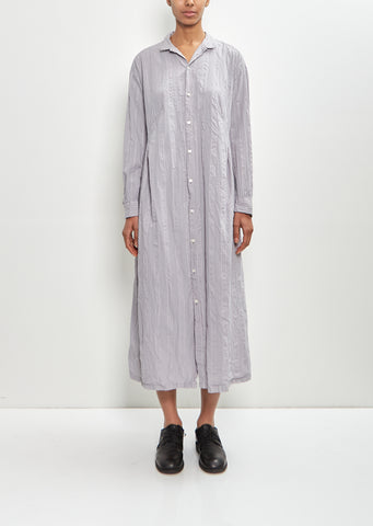 Cotton Dobby Shirt Dress