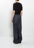 Luca Short Sleeve Cashmere Cardigan — Black