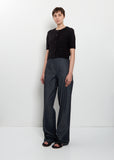 Luca Short Sleeve Cashmere Cardigan — Black