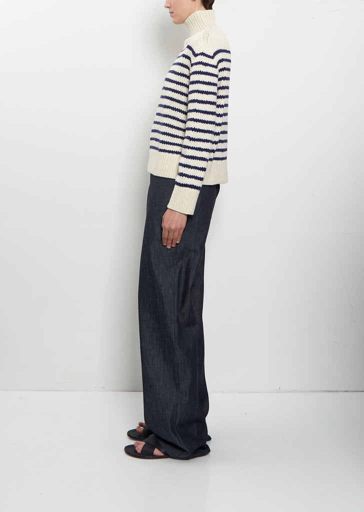 Sailor Striped Boxy Cashmere Sweater