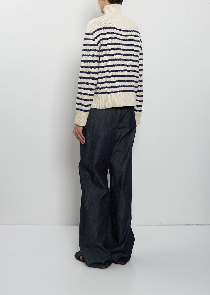 Sailor Striped Boxy Cashmere Sweater