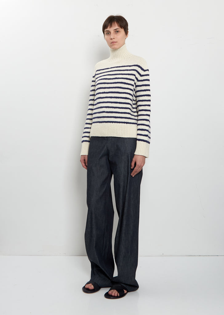 Sailor Striped Boxy Cashmere Sweater