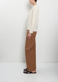 Long Sleeve Mini Boy Cotton T-Shirt — Oat Milk