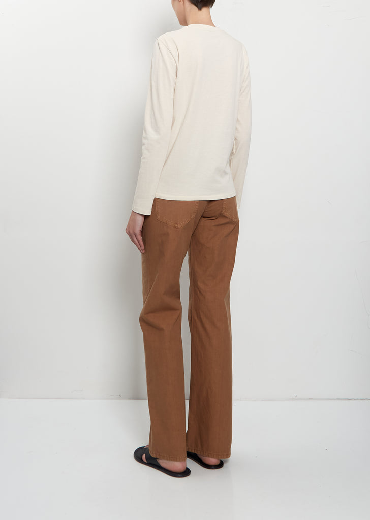 Slim Bootcut Canvas Trouser