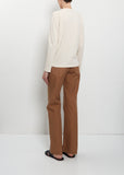 Slim Bootcut Canvas Trouser