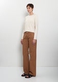 Slim Bootcut Canvas Trouser