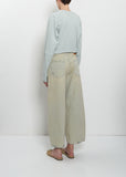 Cropped Roomy — Geyser Blue