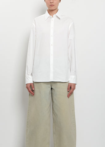 Dress Cotton Shirt — Optic White