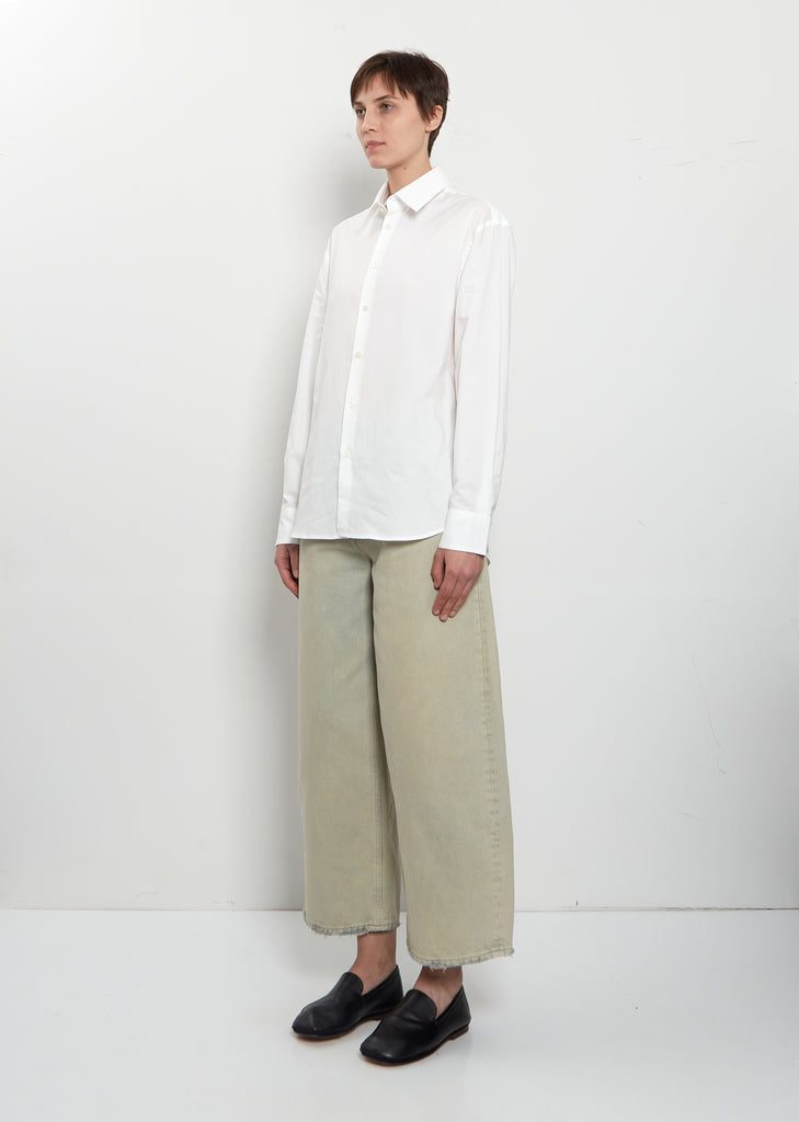 Dress Cotton Shirt — Optic White