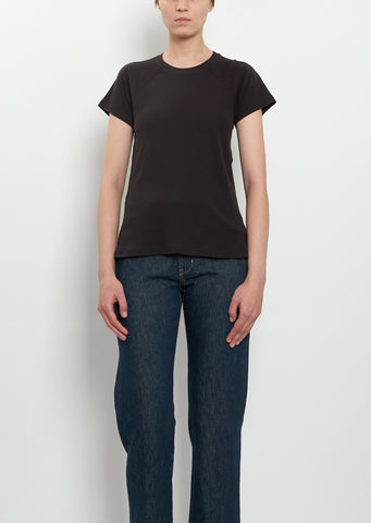 Raglan Cotton Tee — Jet