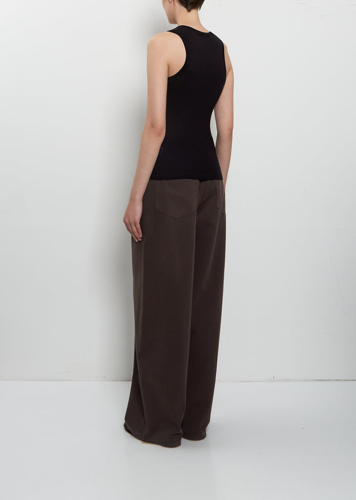 Heirloom Knit Tank — Black