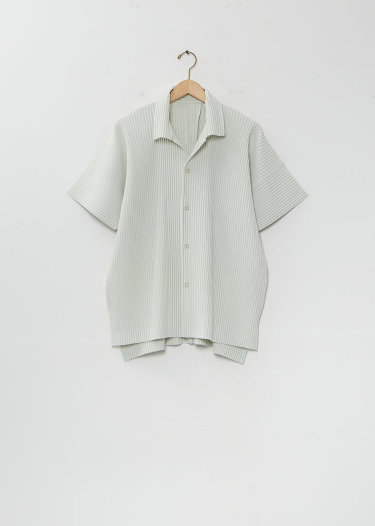 Pleated Short Sleeve Shirt