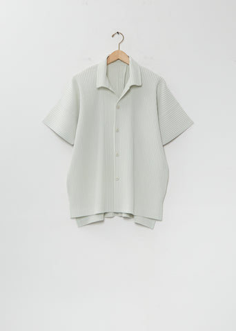 Pleated Short Sleeve Shirt
