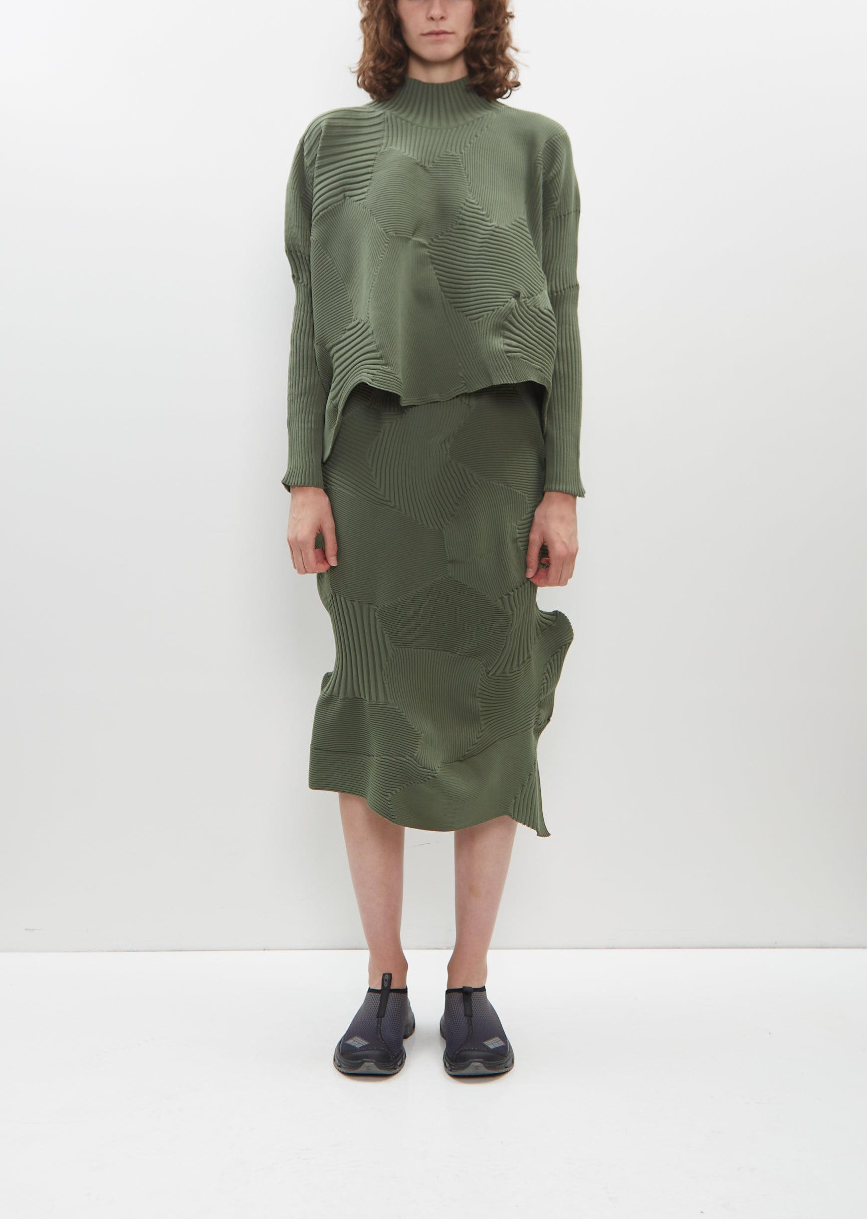 93164　Plantation　ISSEY MIYAKE　ゴブラン　スカート Issey miyake plantation 80s - Gem