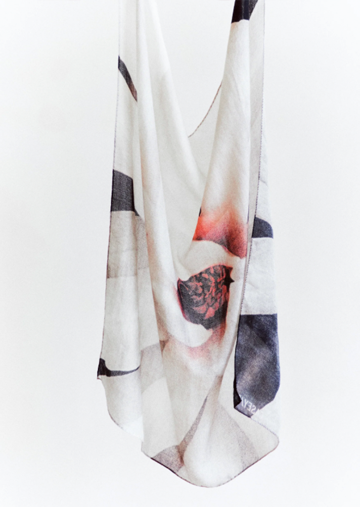 Exclusive Silk Cashmere Scarf — Petals
