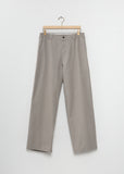 Silk Cotton Chino Wide Trousers