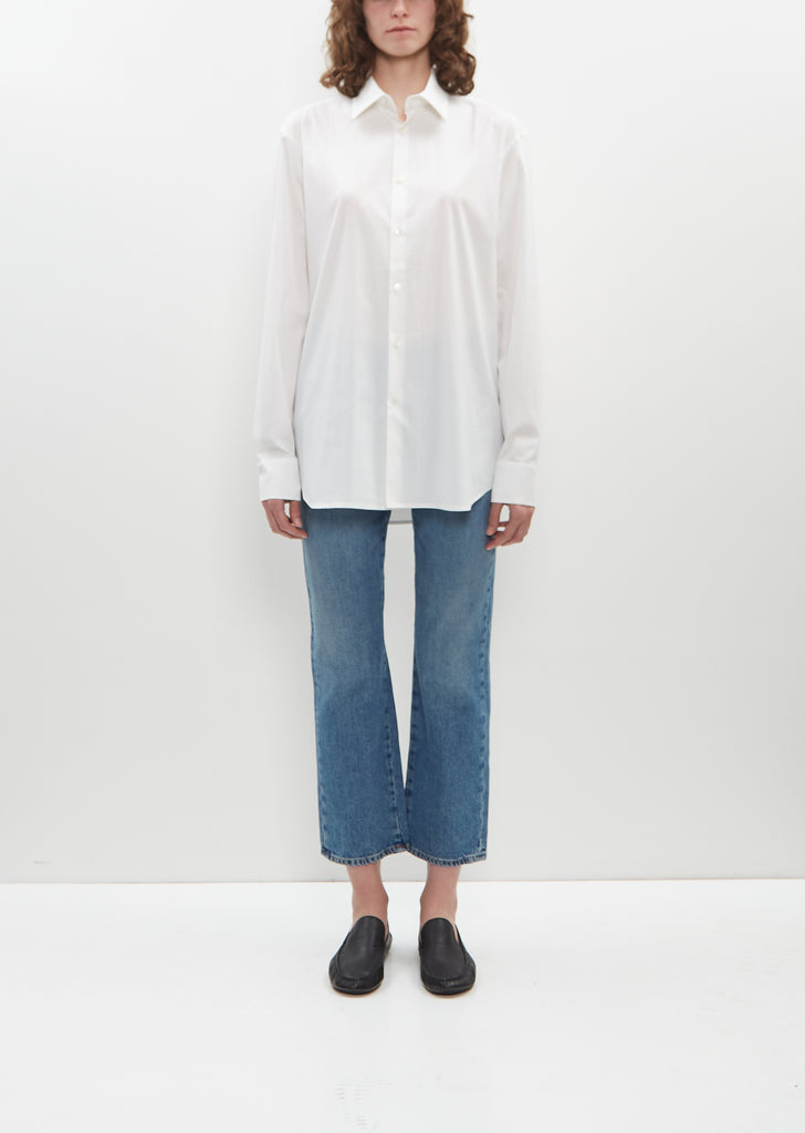 Slim Long Shirt — White