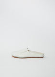 Leather Slipper — White