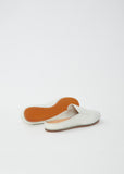 Leather Slipper — White