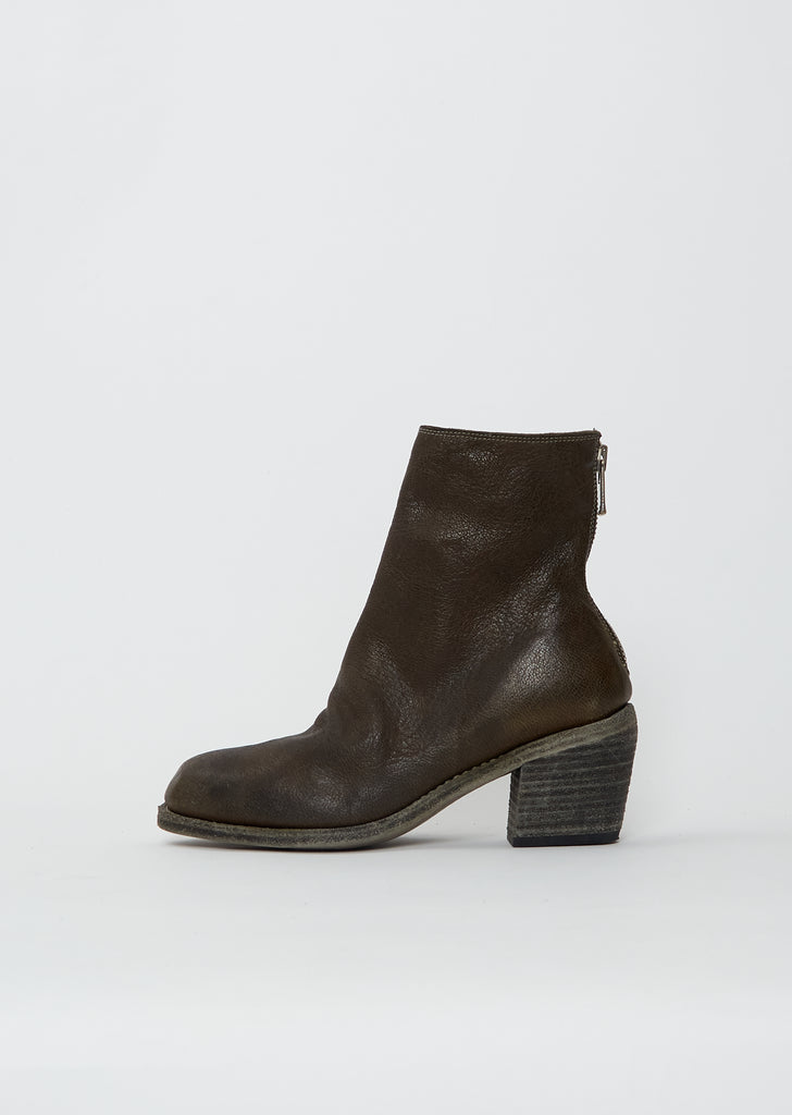 Cuban Heel Leather Boot