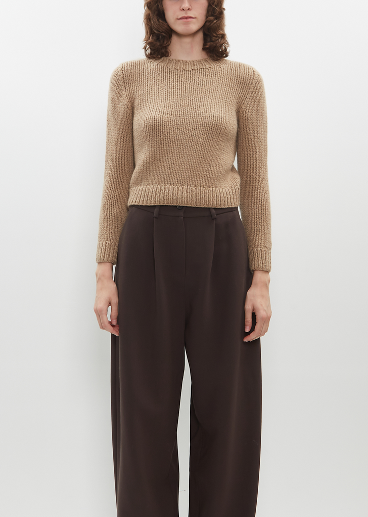 Giny Cashmere Sweater — Camel