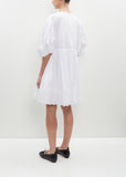 Front Bow Cotton Smock Dress