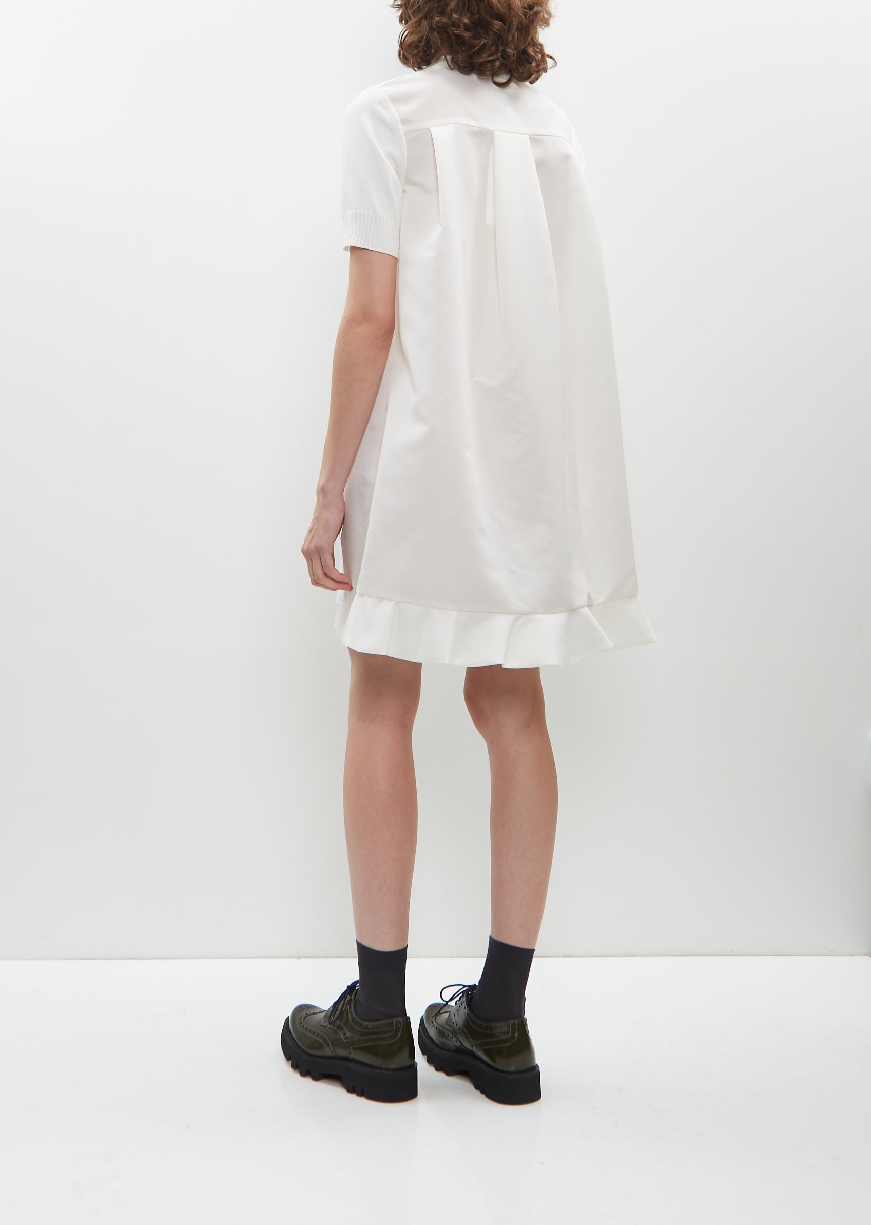 sacai knit dress sacai pleated knit dress long maxi turtle 1 SIZE S