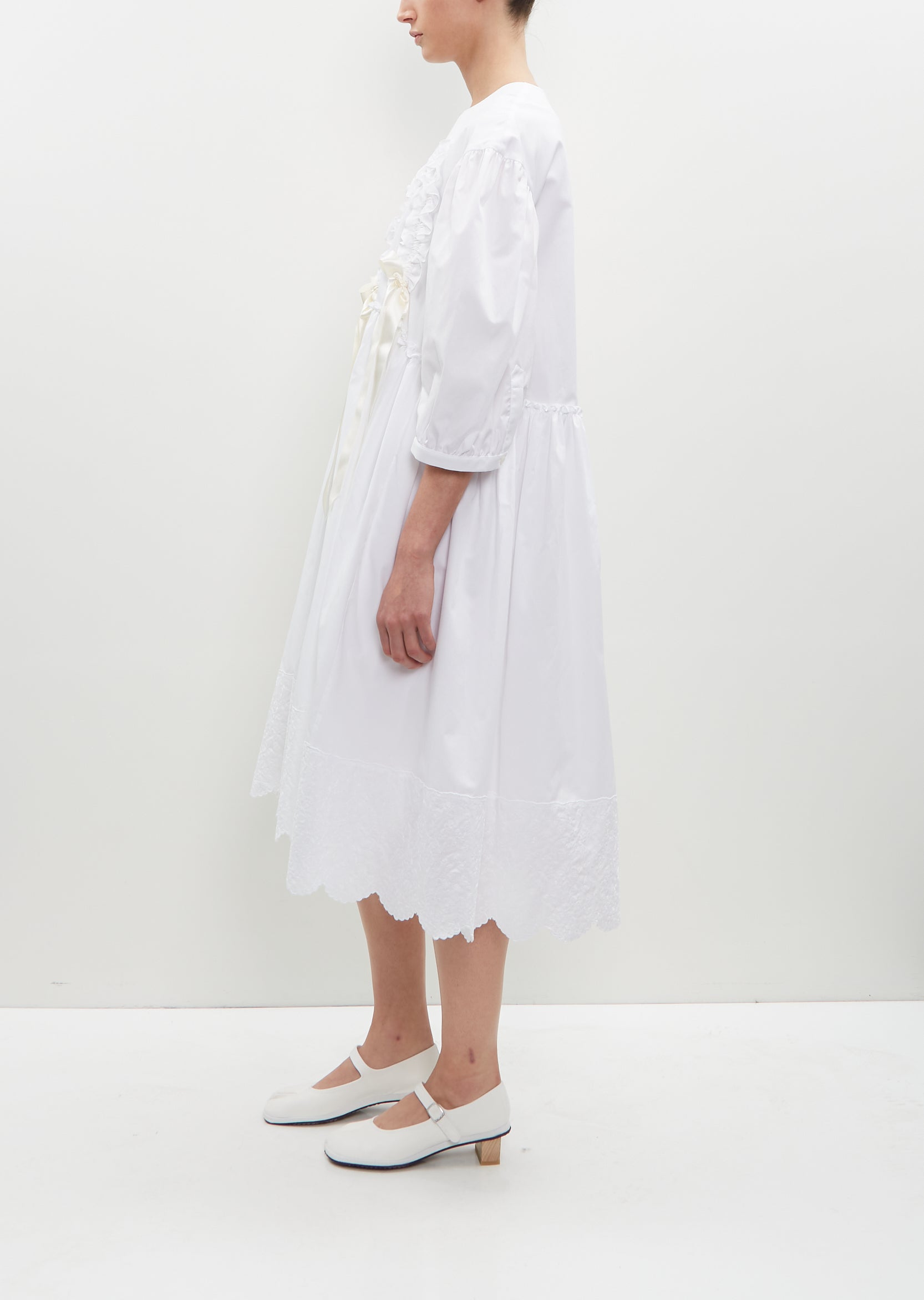 Puff Sleeve Cotton Smock Dress – La Garçonne