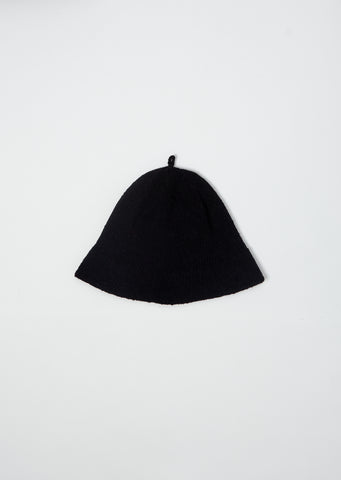 Kae Cotton Linen Hat — Black