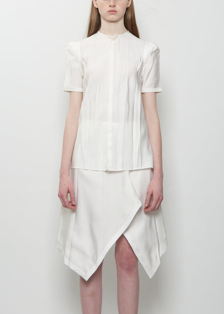Creased Fitted Shirt — Chalk