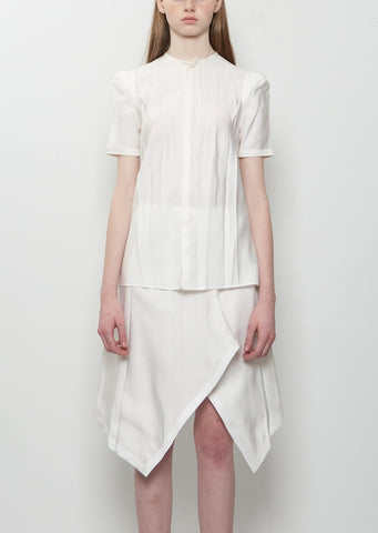 Creased Fitted Shirt — Chalk