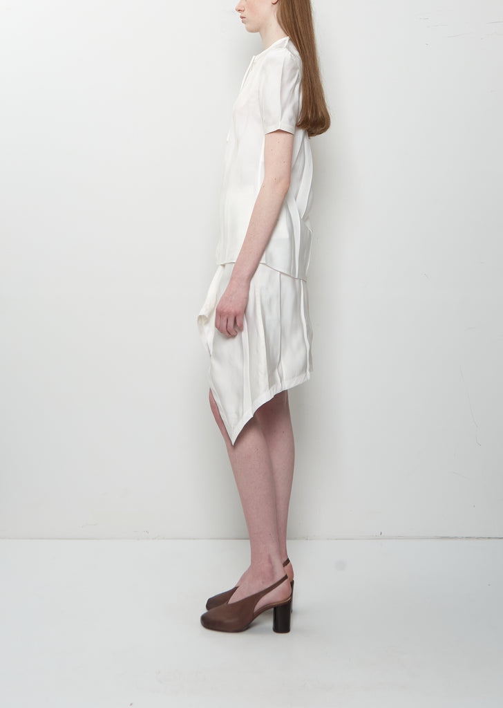 Creased Fitted Shirt — Chalk